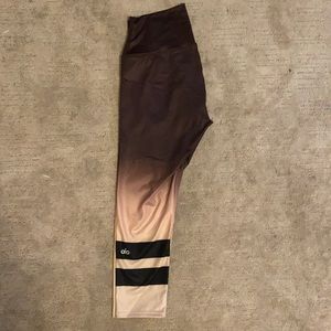 ALO Yoga Brown and Tan Leggings